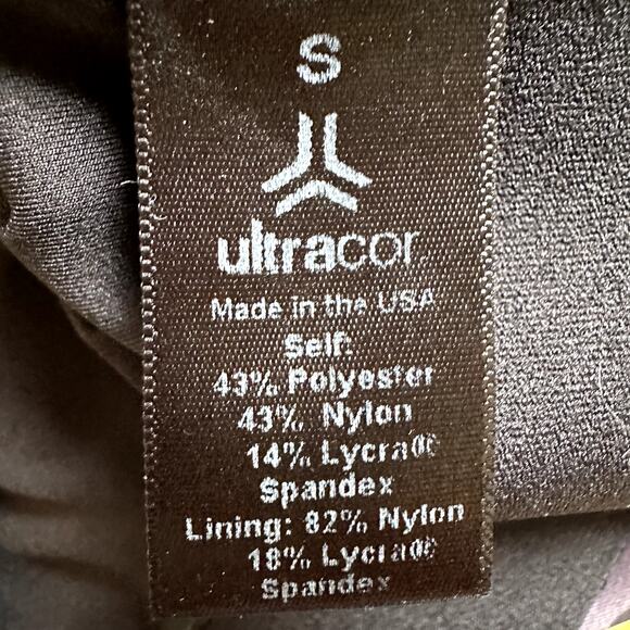 Ultracor Blush Graphite Altitude Panthera Sports Bra High Neck Athletic Gray S - Picture 3 of 4